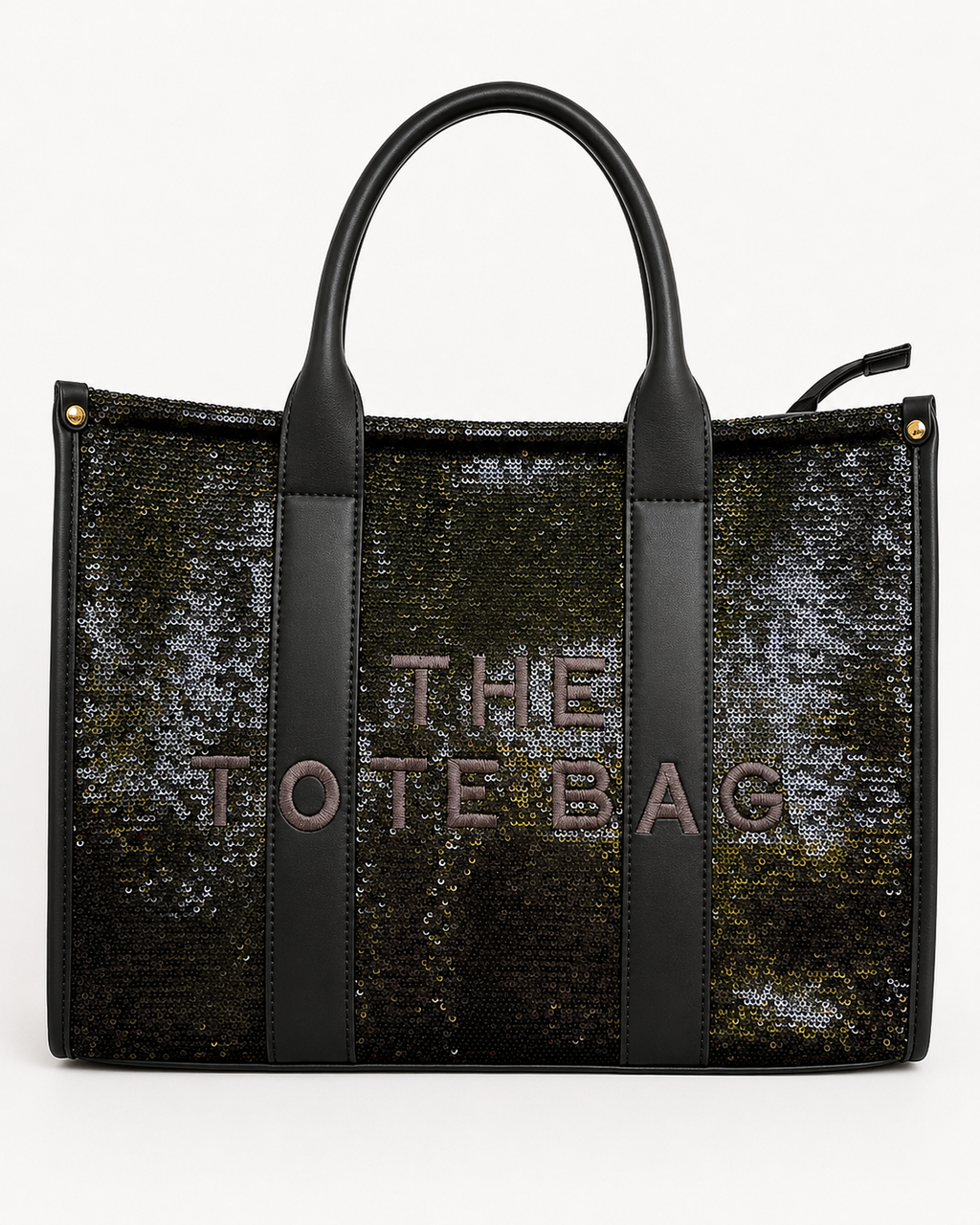 Sac Cabas Noir à Sequins