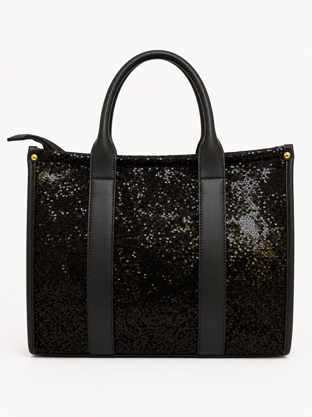 Sac Cabas Noir à Sequins
