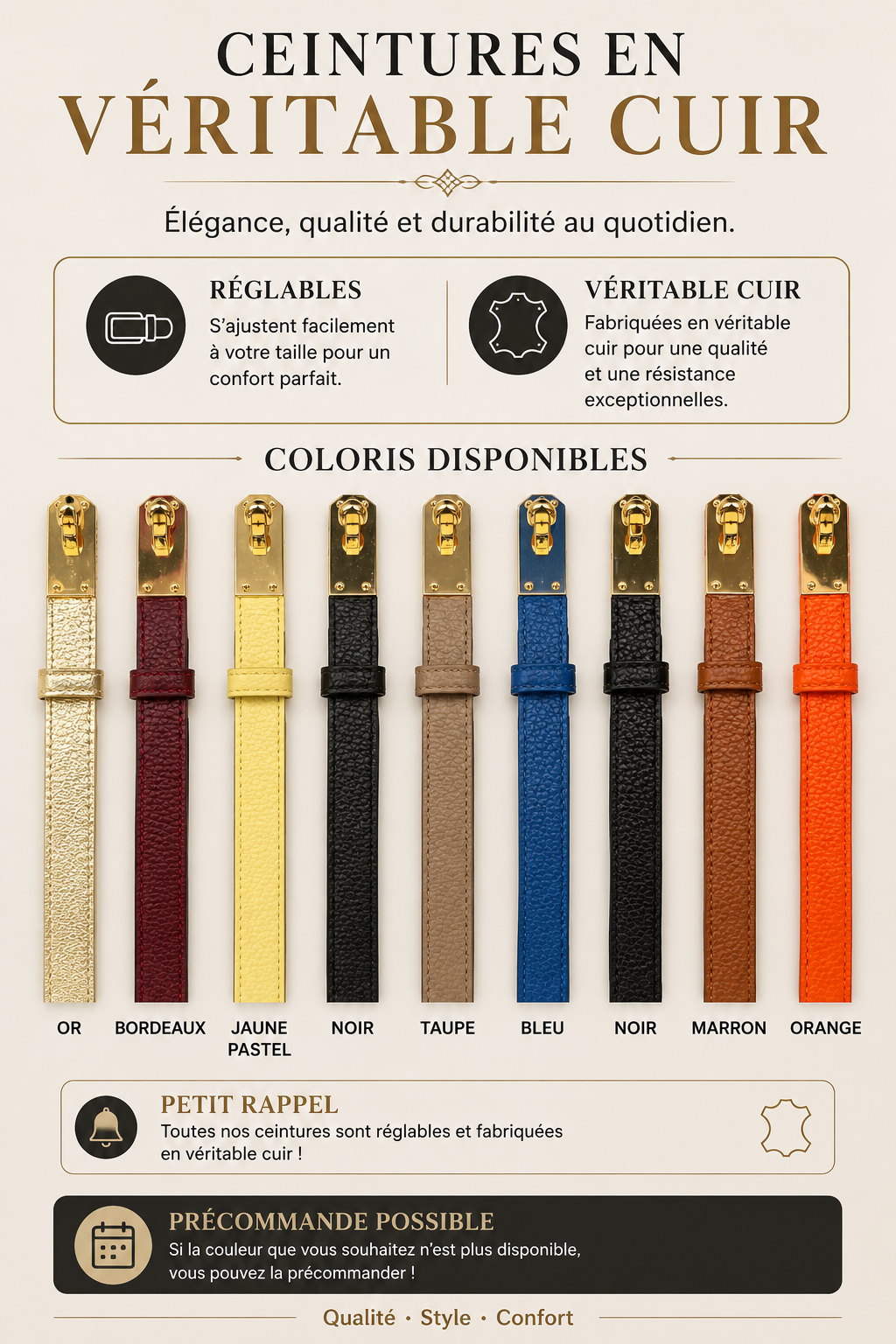 Ceinture Réglable KELYA